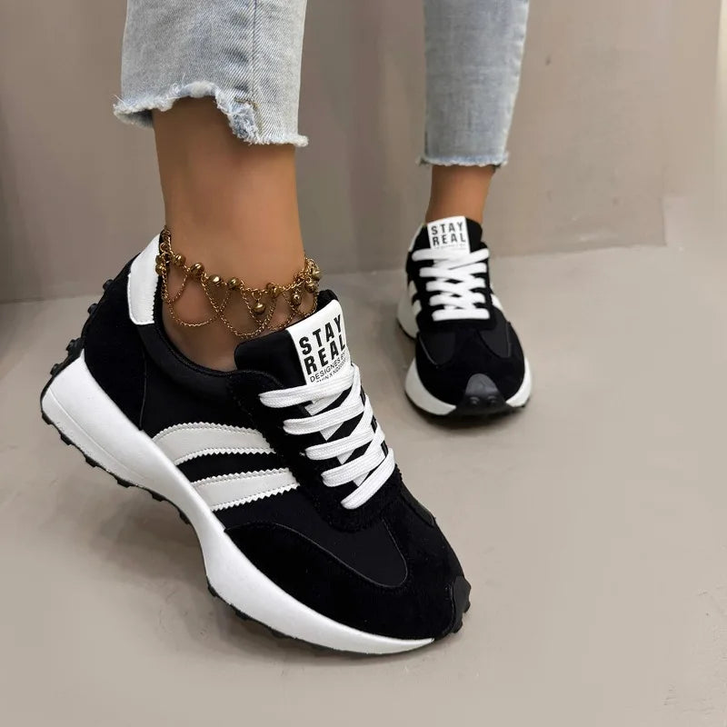 Women Sneakers 2025 New Spring Autumn Brand Vulcanize Shoes Casual Footwear Light Flat Breathable Shoes Женская Обувь