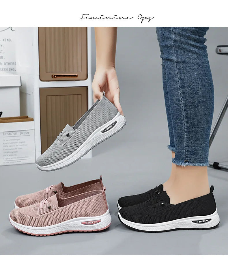 Women's Shoes 2025 Casual Sneakers Breathable Mesh Chunky Sole Affordable Free Shipping