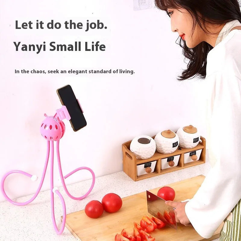 ‌Flexible Octopus Phone Holder Mount Adjustable Bed Desk Stand Hands Free Clip Live Streaming Video Watching TikTok Recording