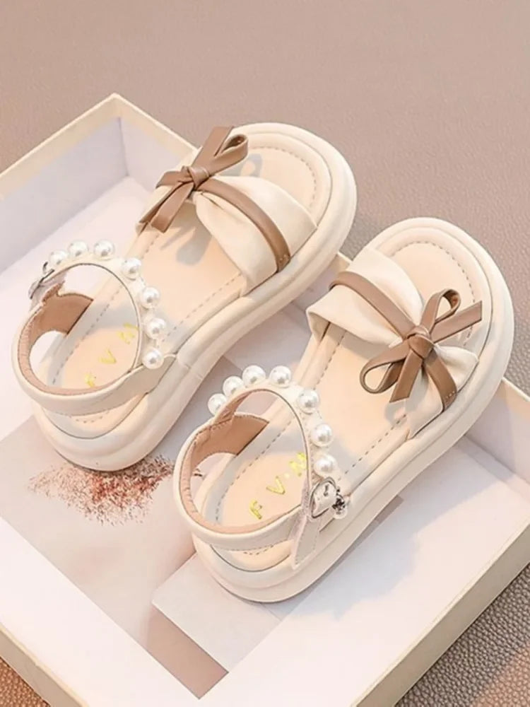 Girls' Shoes Children's Princess Sandals 2025 New Summer Summer Baby Soft Soled Ocean Beach Big Children's Sandals
