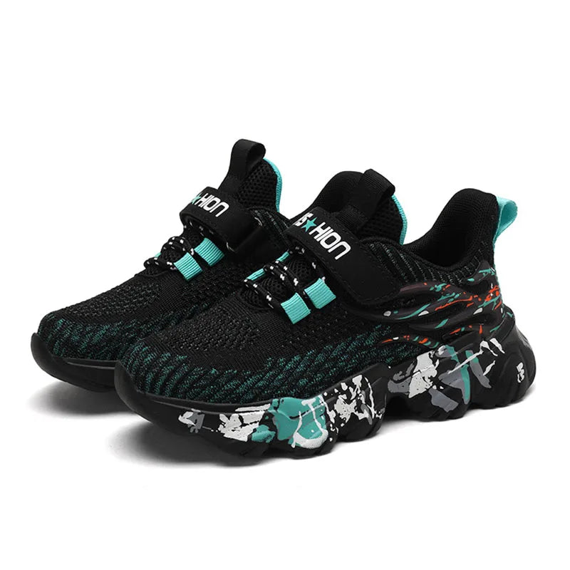 Spring Autumn Children Fashion Sports Shoes Outdoor Sneakers Boys Girls Breathable Leisure Trainers Kids Casual Sneaker