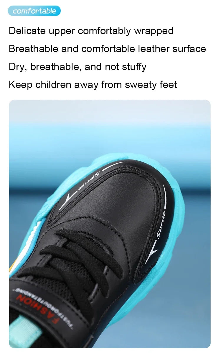 Boys' Kids Fashion Sneakers Lightweight Sports Running Shoes for Children Non-Slip Comfortable Outdoor Athletic Tennis Shoes