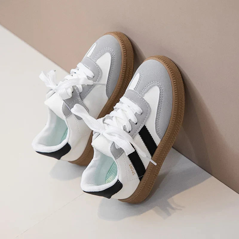 Kids Sneakers for Girls 2025 Spring Autumn New Boys Sneakers Fashion Patchwork Versatile Children Causal Tennis Shoes Hook Loop