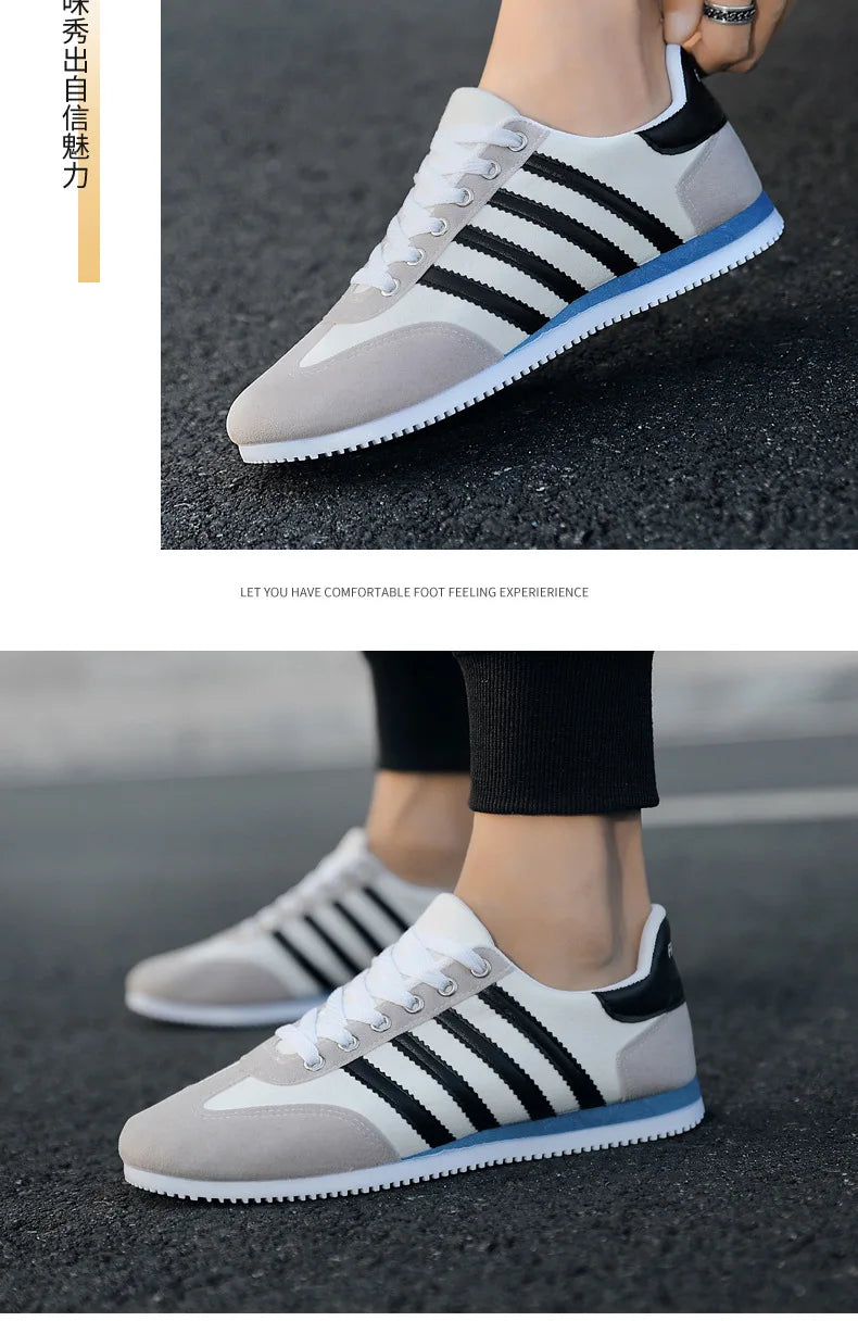 Men's Shoes Trend Casual Shoes for Men Breathable Flat Shoes Outdoor Fitness Free Sports Male Shoes Comfortable Vulcanized Shoes   (Available)