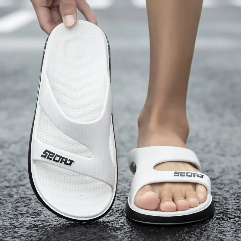 Men's Summer Fashion Slippers for Home ,Soft Soles, PVC Durable Material, Outdoor Sports and Leisure Beach Shoes