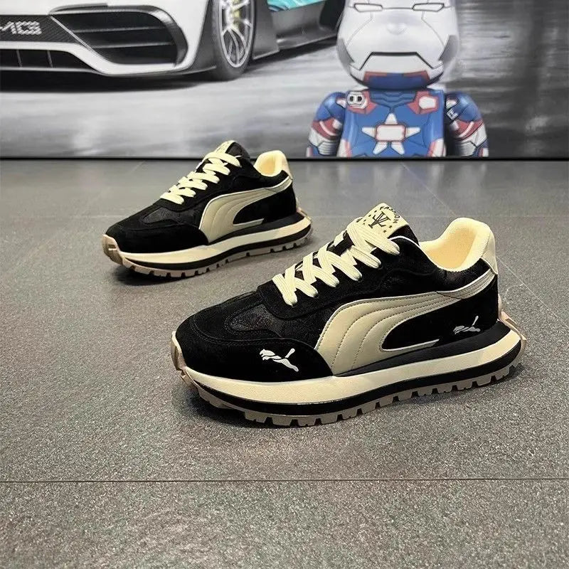 Men's Sneakers Shoes for Men Platform Sports Shoes Sports and Leisure Casual Sneaker Non-slip Fashion Wear-resistant Loafers(Available)