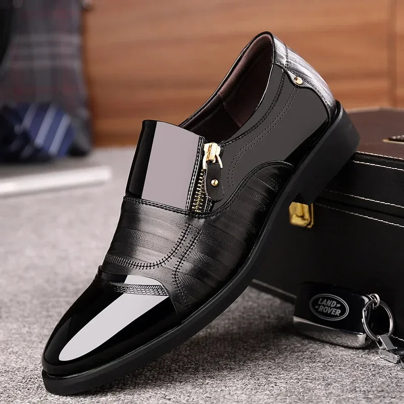 Shoes for Men Shoes Leather Shoes Business Dress Shoes All-Match Casual Shock-Absorbing Wear-Resistant Footwear Chaussure Homme (Available)