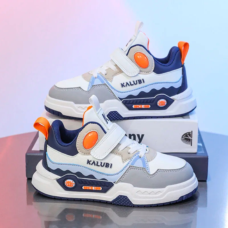 Fashion Children's Sneakers Kids Design White Non-slip Casual Shoes for Boys Girls Hook Breathable Trainers Toddler Outdoor Shoe