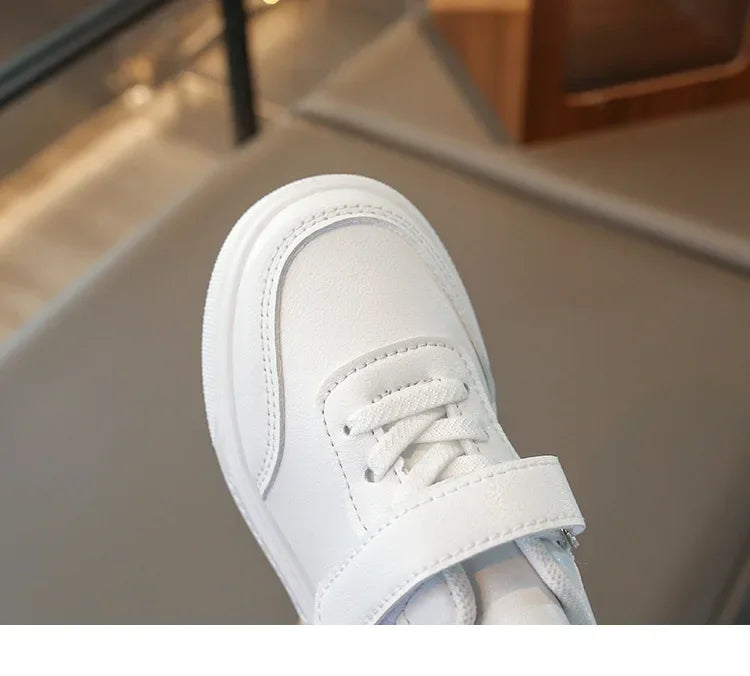 Boys White Shoes for Children Girls Unisex Kids Skate Sneakers Casual Fashion Classic for School Rubber Anti-skid Breathable New