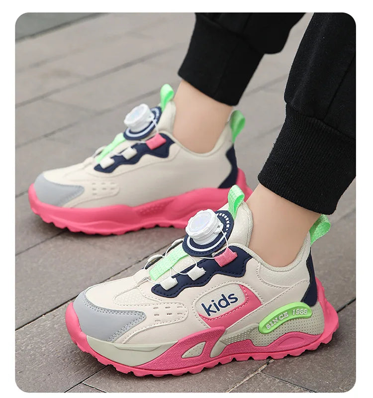 Brand Children's High-quality Casual Sports Shoes Girls Non-slip Running Shoes Comfortable School Kids Breathable Sneakers
