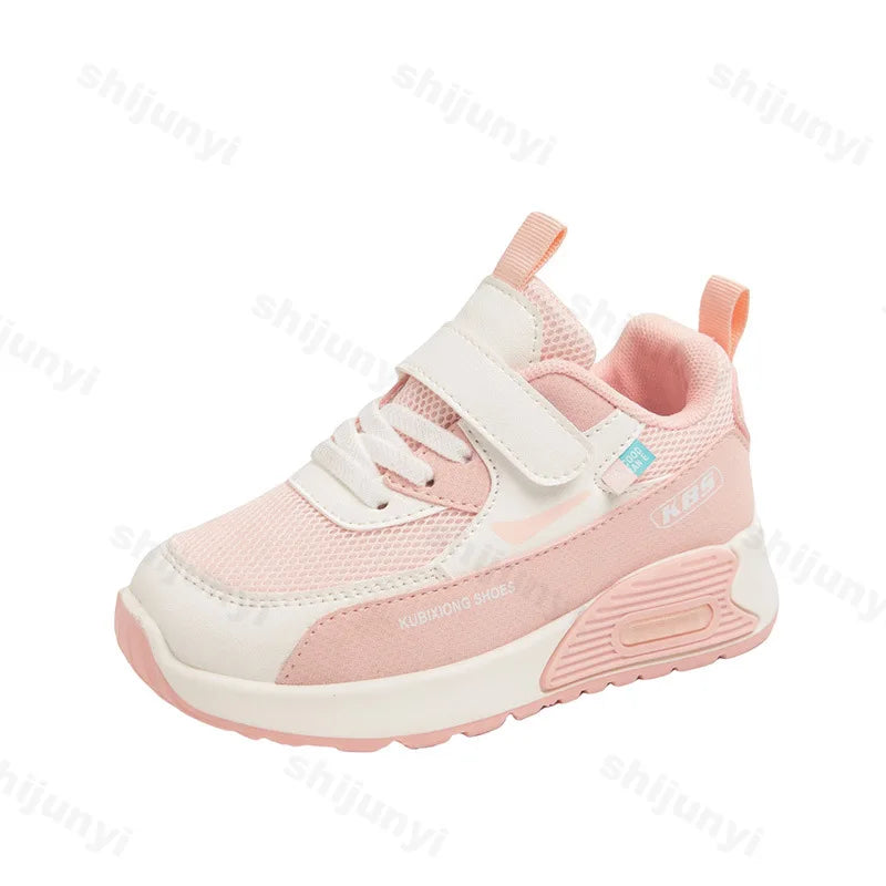 Children's Platform Sneakers Spring Autumn New Girls' Mesh Breathable Flats Lightweight Comfortable Non Slip Boys' Running Shoes