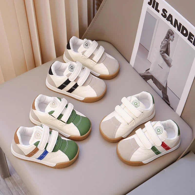 Boys Baby Shoes Four Seasons Models Soft Boys Girls Argyle Shoes 0-6 Years Old Green Children's Single Shoes Small Kids Sneakers