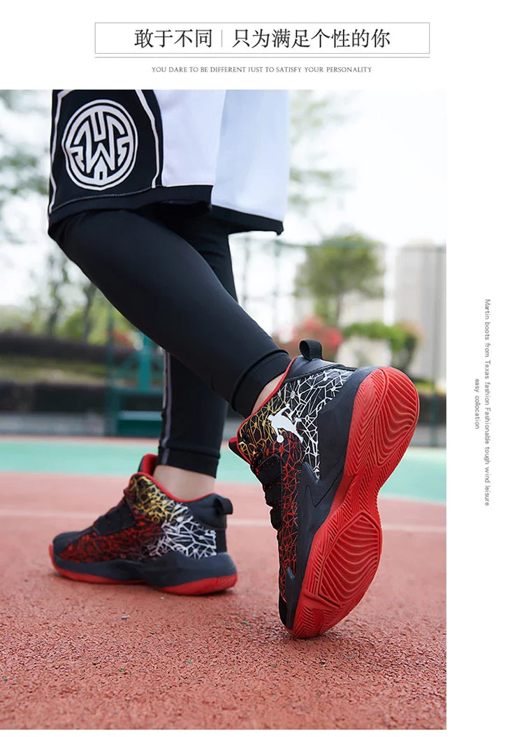 Kids Sneakers Boys Basketball Shoes Children's Casual Shoes Outdoor Training Running Sneakers Child Non-slip Comfortable 8