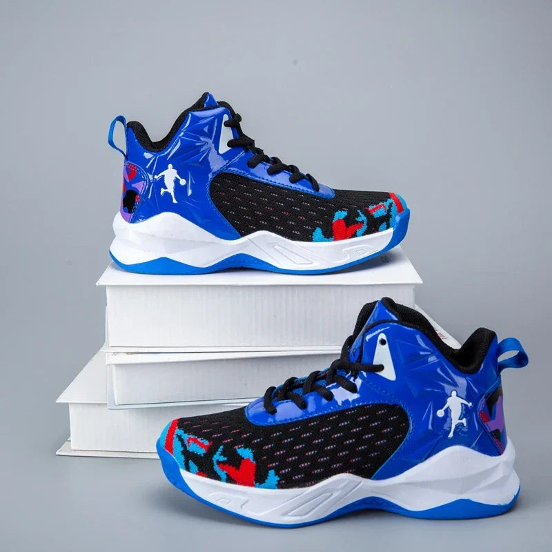 Boys Brand Basketball Shoes Kids Sneakers Thick Sole Non-slip Children Sports Shoes Child Boy Basket Trainer Shoes Girls