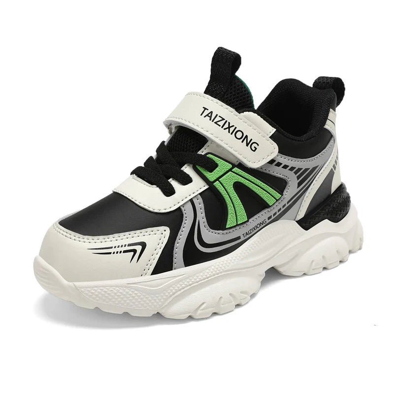 Kids Sneakers Casual Sports Shoes for Children 2025 New Design PU Leather Sneakers Boys Fashion Printed Running Shoes Trainers