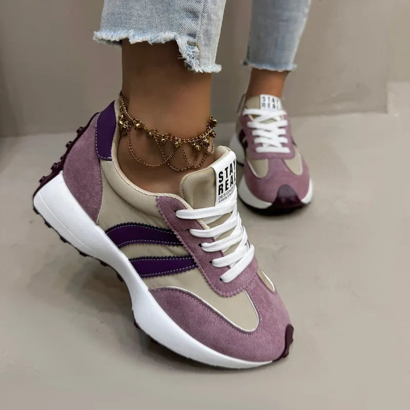 Women Sneakers 2025 New Spring Autumn Brand Vulcanize Shoes Casual Footwear Light Flat Breathable Shoes Женская Обувь