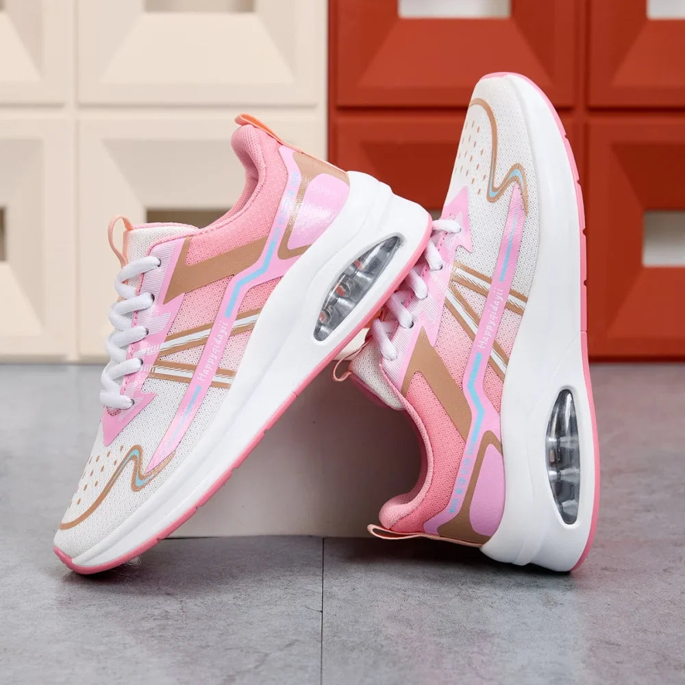 Women's Running Shoes Comfortable Breathable Sports Sneakers Wear-resistant Anti-slip Shoes Shock-absorbing Training Sneakers