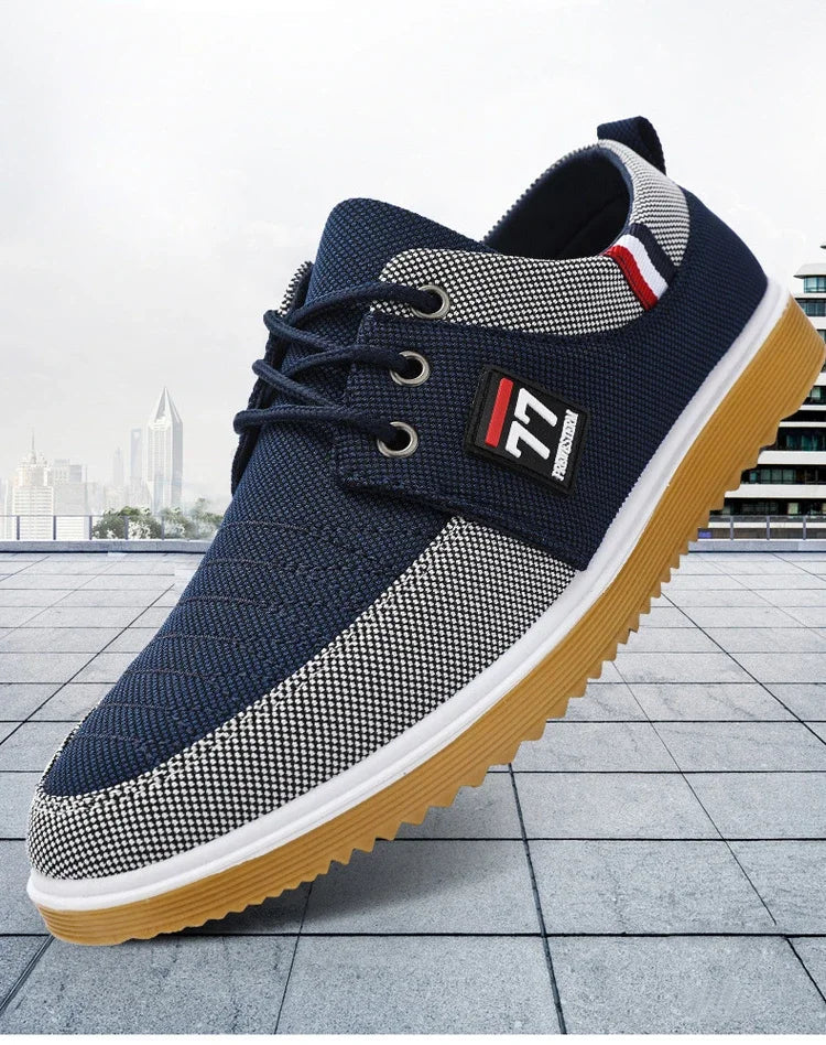 Sneakers Shoes for Men Canvas Shoes Breathable Beef Tendon Bottom Casual Vulcanized Shoes Work Footwear Tenis Masculino2024 (Available)