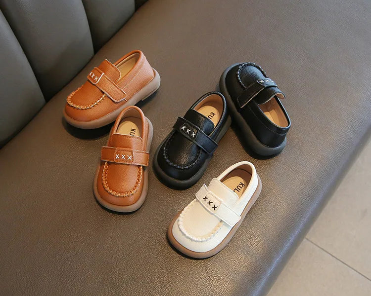 Little Boys Casual Loafers for  Fashion 2025 Spring Autumn Toddlers Kids Leather Shoes Slip-on Shoes Soft Flats New boys shoes
