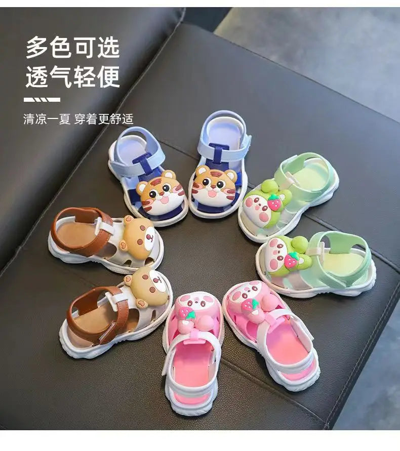 Sandalias Shoes for Girl Children Sandals Garden Shoes New Summer Cartoon Boy Beach Shoe Soft Soled Girls Walking Shoe Baby Shoe