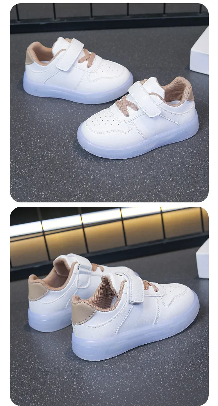 Zapatos Fashion Girls' Sneakers 2025 Spring New Kids Luminous Shoes Breath Boys Shoes Anti Slip Girls Casual Shoe Кроссовки