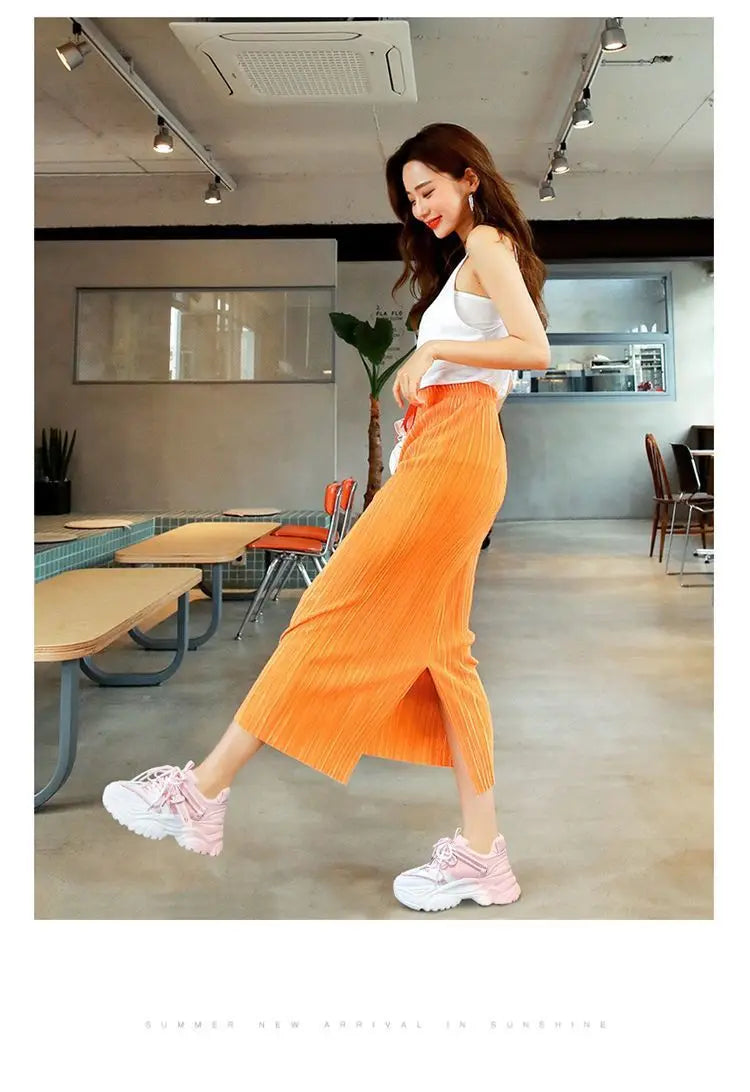 Women's Shoes Casual Shoes Spring Sneakers Platform Woman-shoes Tennis Female Fashion Thick Sole 2024 Roses Trainers Increased I