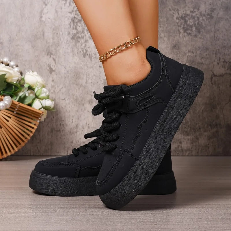 Women's Sneakers 2025 Spring and Autum New Fashion Design Thick-Soled Shoes Versatile Casual Sneakers Женская Обувь