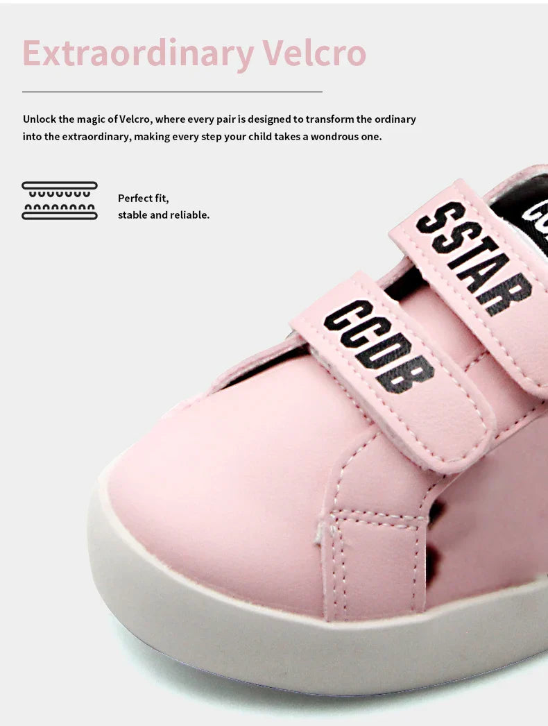 Girls Sneakers Spring Autumn Kids Fashion Brand Sport Running Chunky Trainers Baby Children Casual Glittler Star Shoes Soft Sole