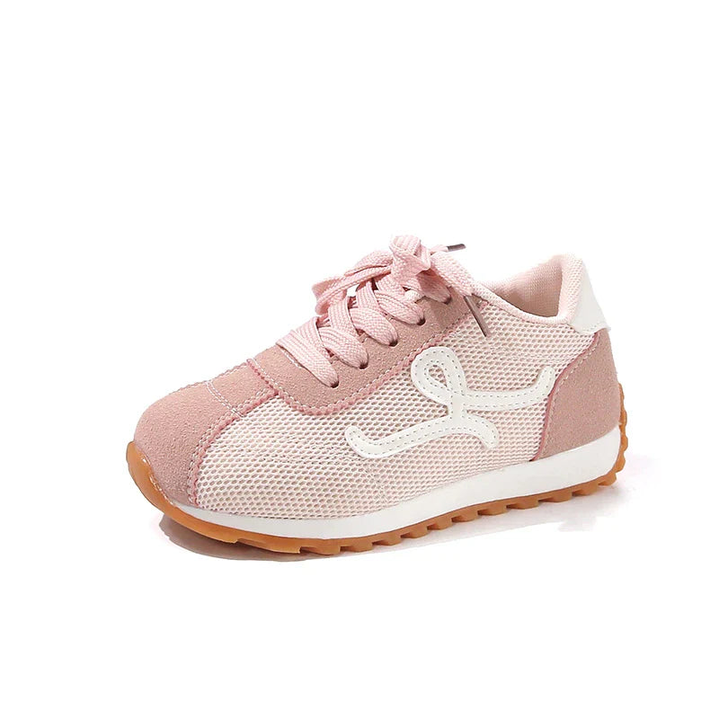 Children's Sneakers 3-18 Years Old Four Seasons Yellow Breathable Boys Girls Casual Shoes Gray Soft Non-slip Kids Running Shoes