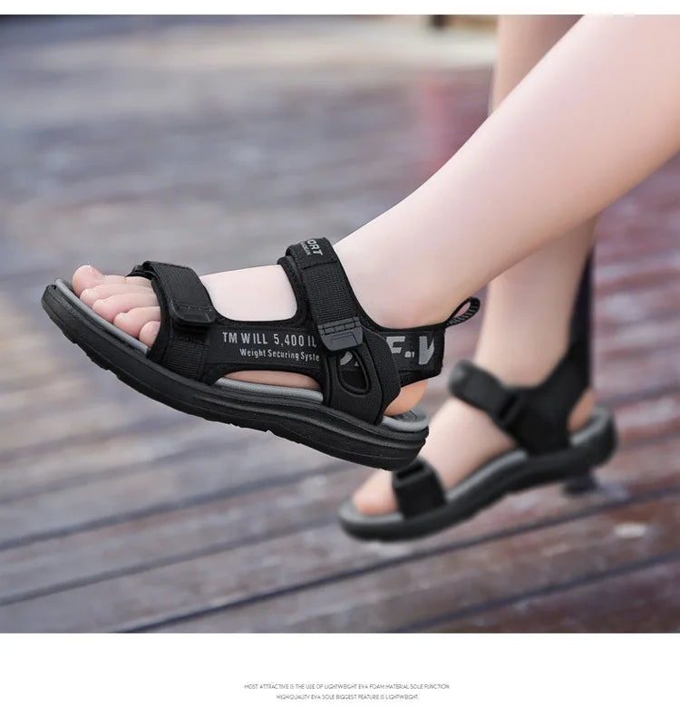 2024 Summer Kids Sandals Breathable Boys Sandals Soft Comfortable Children's Shoes Outdoor Beach Girls Lightweight Slippers