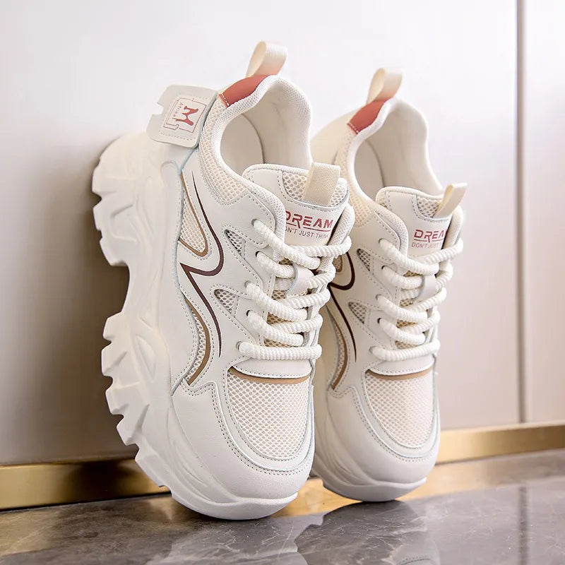 New Women Platform Casual Sneakers Autumn Fashion Women Comfortable Increased Sport Shoes Outdoor Breathable Basketball Sneakers