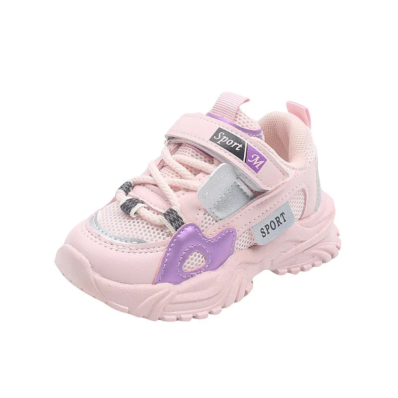 Kids Sport Shoes Fashion Mesh Breathable Boys Sneakers Spring Autumn Children Girls Outdoor Running Shoes