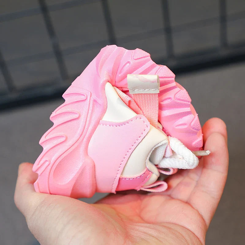 Kids Sport Chunky Shoes Mesh Breathable Casual Girls Sneakers children boy Shoes