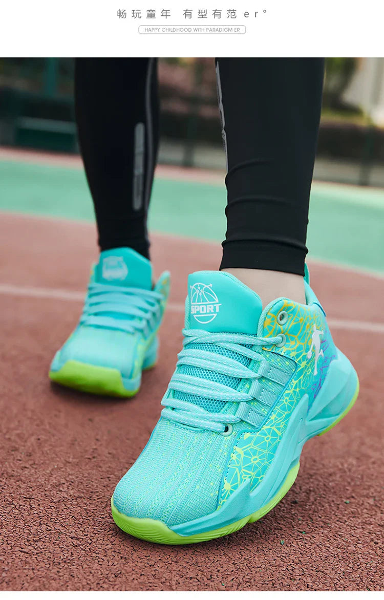 Kids Sneakers Boys Basketball Shoes Children's Casual Shoes Outdoor Training Running Sneakers Child Non-slip Comfortable 8