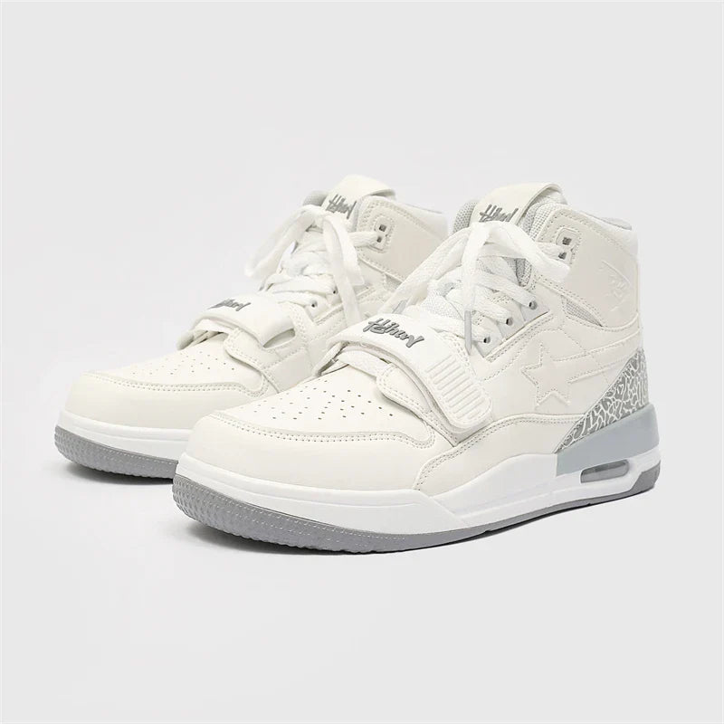 Mens Casual Sneakers High-tops Sneakers Trendy Boys Basketball Sports Tennis Shoes Outdoor Off-road Shoes Couple Sneakers