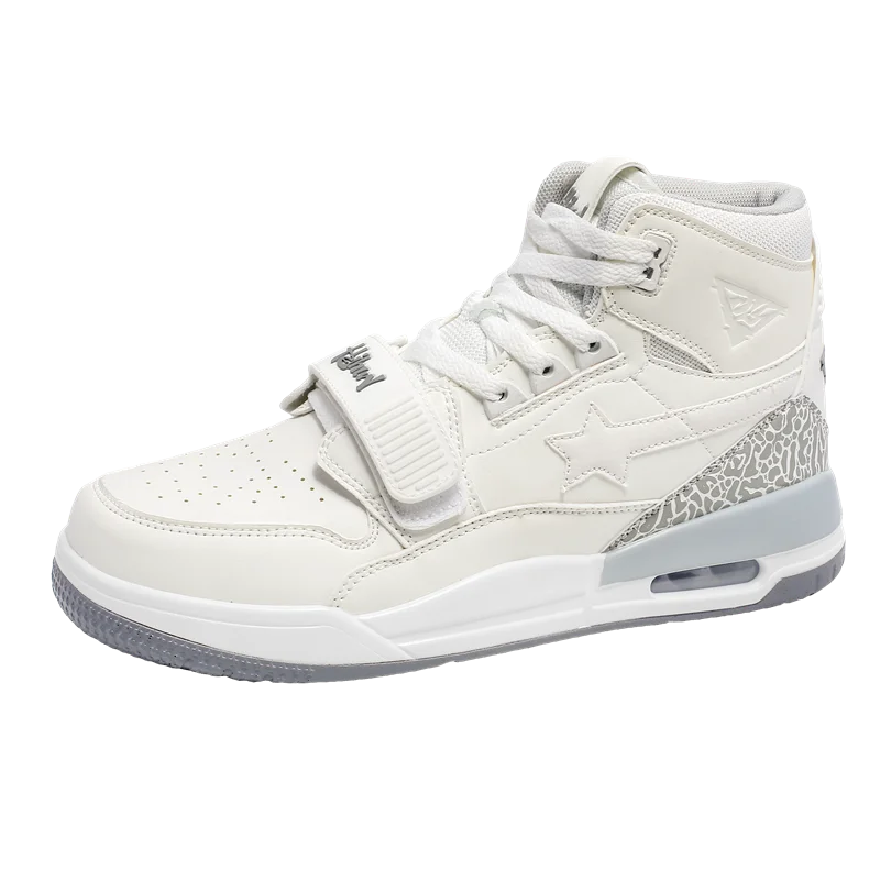 Mens Casual Sneakers High-tops Sneakers Trendy Boys Basketball Sports Tennis Shoes Outdoor Off-road Shoes Couple Sneakers