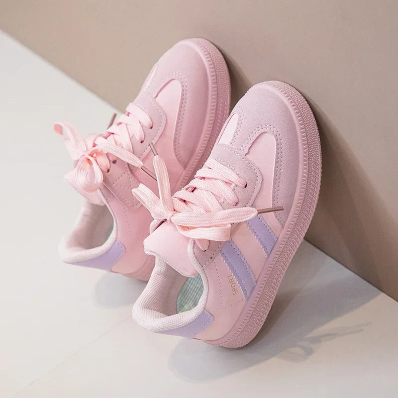 Kids Sneakers for Girls 2025 Spring Autumn New Boys Sneakers Fashion Patchwork Versatile Children Causal Tennis Shoes Hook Loop