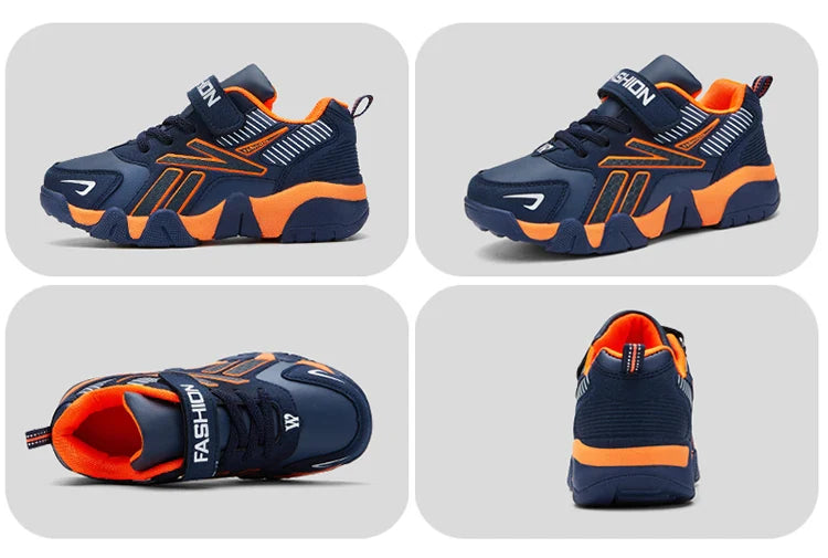 Children Boys Shoes School Sports Fashion Leather For Kids Tennis Casual Sneakers Children's Boy Running 7-12 Years Walking Shoe
