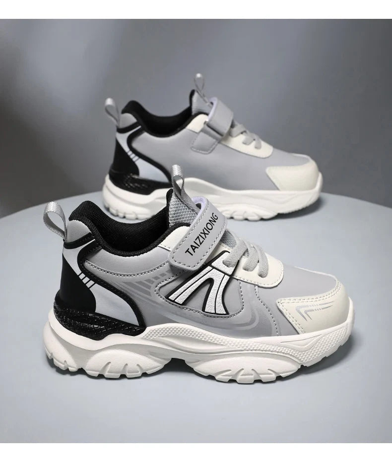 Kids Sneakers Casual Sports Shoes for Children 2025 New Design PU Leather Sneakers Boys Fashion Printed Running Shoes Trainers