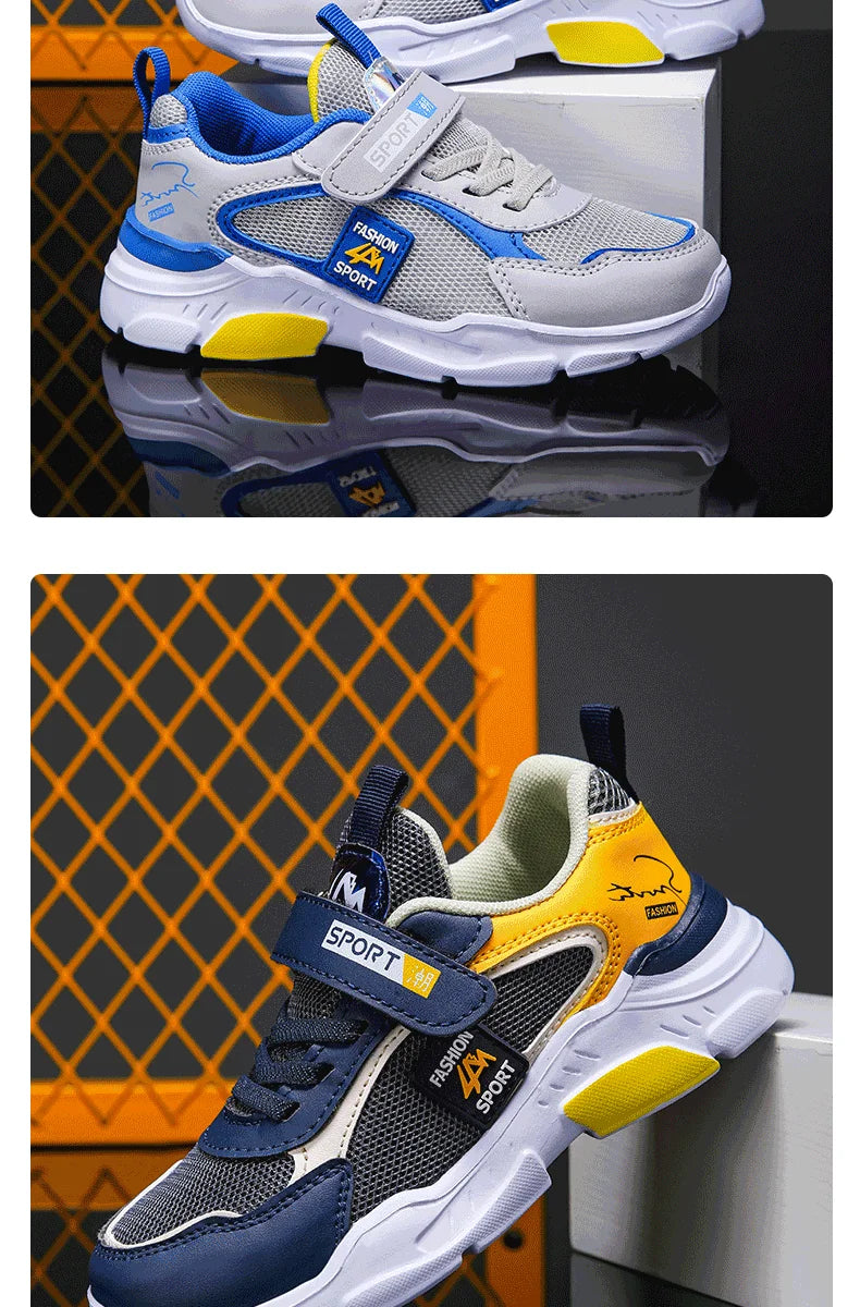 Kid Sneakers Sport Shoes for Boys Girls Fashion Children Breathable Mesh Comfort Casual Non-Slip Outdoor Running Shoes