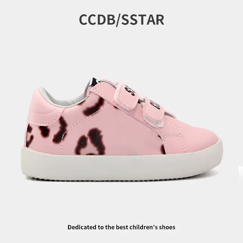 Girls Sneakers Spring Autumn Kids Fashion Brand Sport Running Chunky Trainers Baby Children Casual Glittler Star Shoes Soft Sole