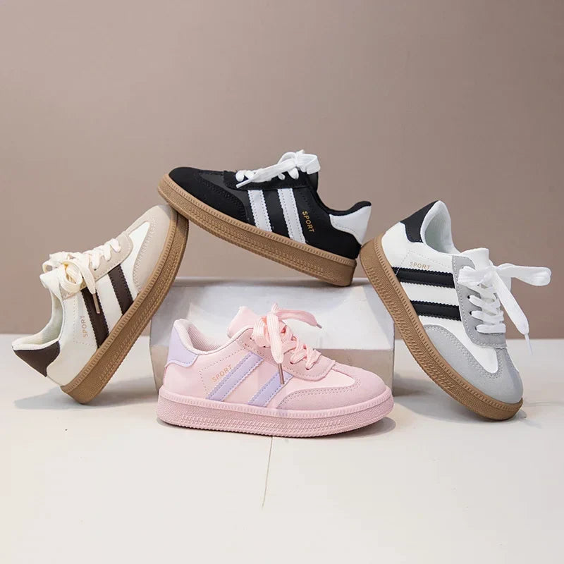 Kids Sneakers for Girls 2025 Spring Autumn New Boys Sneakers Fashion Patchwork Versatile Children Causal Tennis Shoes Hook Loop