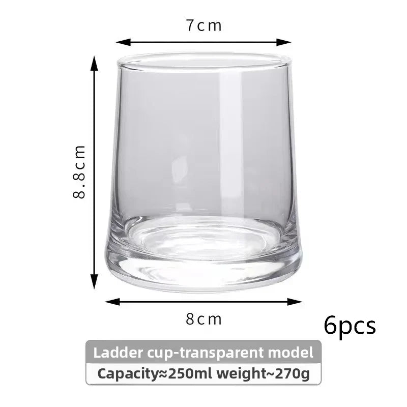 INS-style glass cups,colored trapezoidal couple's household whiskey glasses, bar and hotel mouthwash cups, beer mugs, water cups