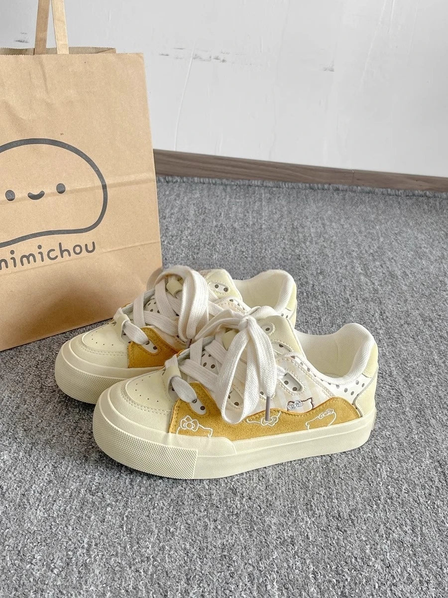 2025 New Women's Casual Flat-soled Sports Shoes Cute Patterns Trainers Ladies Sneakers Breathable Star Women Sneakers