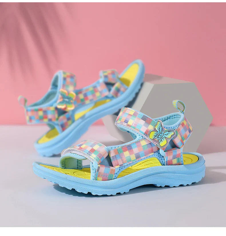 Summer Children Fashion Sandals Baby Girls Toddler Soft Non-slip Princess Shoes Baby Cute Candy Breathable Comfortable Sandals