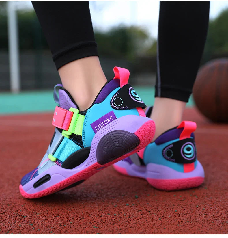 2025 New Children's Basketball Shoes For Boys Girls Non-slip Kids Sport Shoes Lightweight Outdoor Sneakers Trainers Footwear