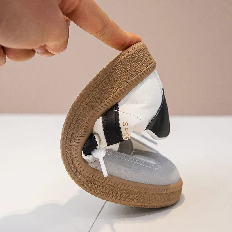 Kids Sneakers for Girls 2025 Spring Autumn New Boys Sneakers Fashion Patchwork Versatile Children Causal Tennis Shoes Hook Loop