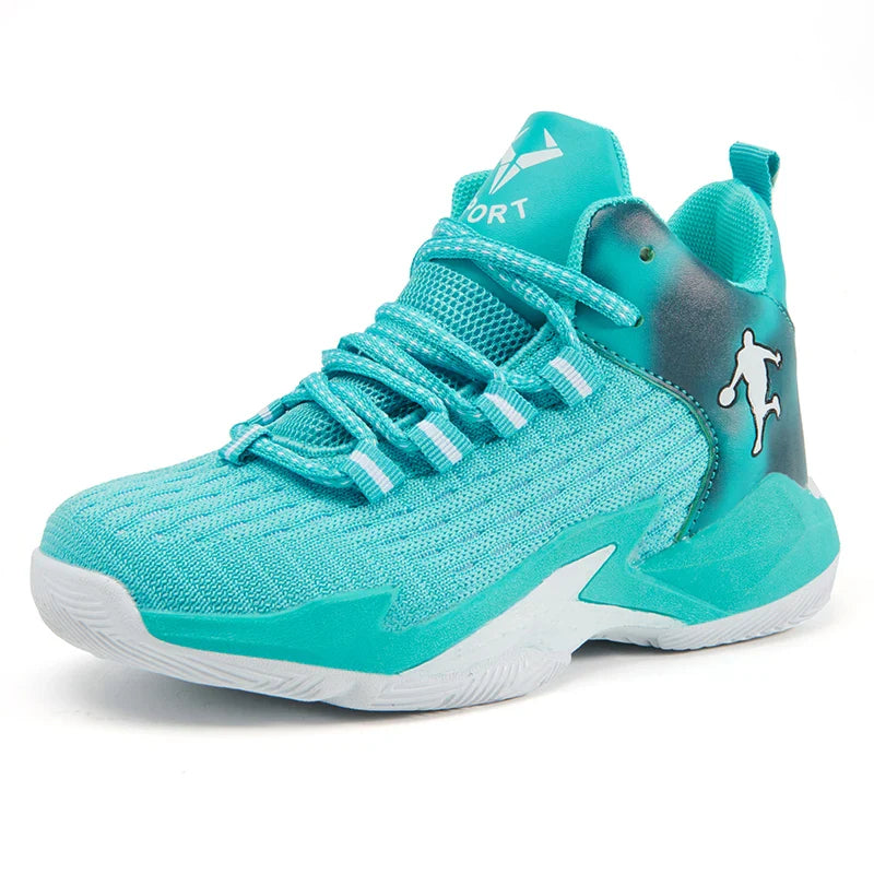 Boys Brand Mesh Basketball Shoes 8 Kids Sneakers Thick Sole Non-slip Children Sports Shoes Child Boy Basket Trainer Shoes Girls