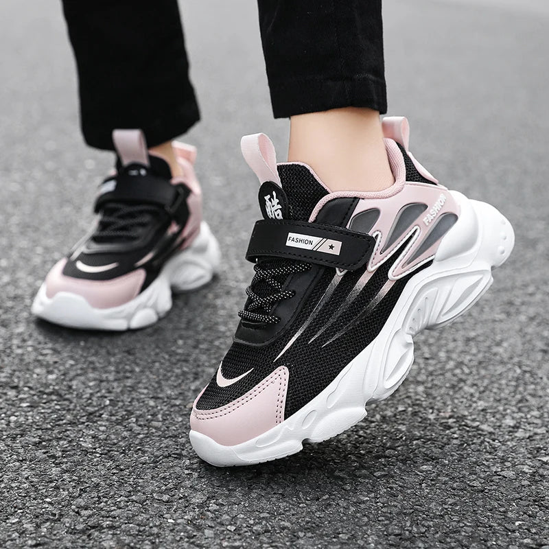 Children's Sports Shoes Summer Classic Outdoor Mesh Breathable Anti Slip Lightweight Running Shoes for Boys and Girls