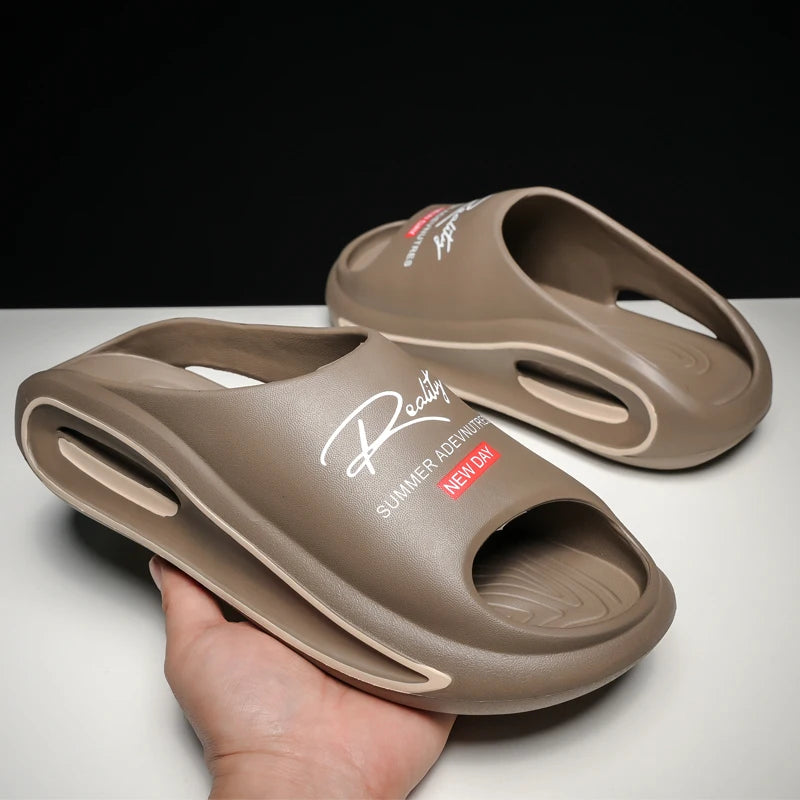 Men's Slippers New Style Casual Soft-Soled Home Sandals Non-Slip Thick-Soled Comfortable Lightweight Beach Shoes